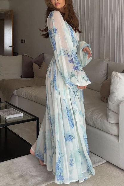 Biarritz Chiffon Floral Maxi Dress