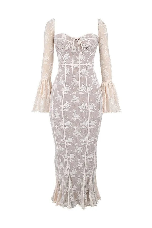 Aix Vintage Lace Maxi Dress