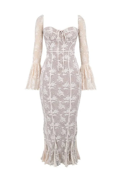 Aix Vintage Lace Maxi Dress