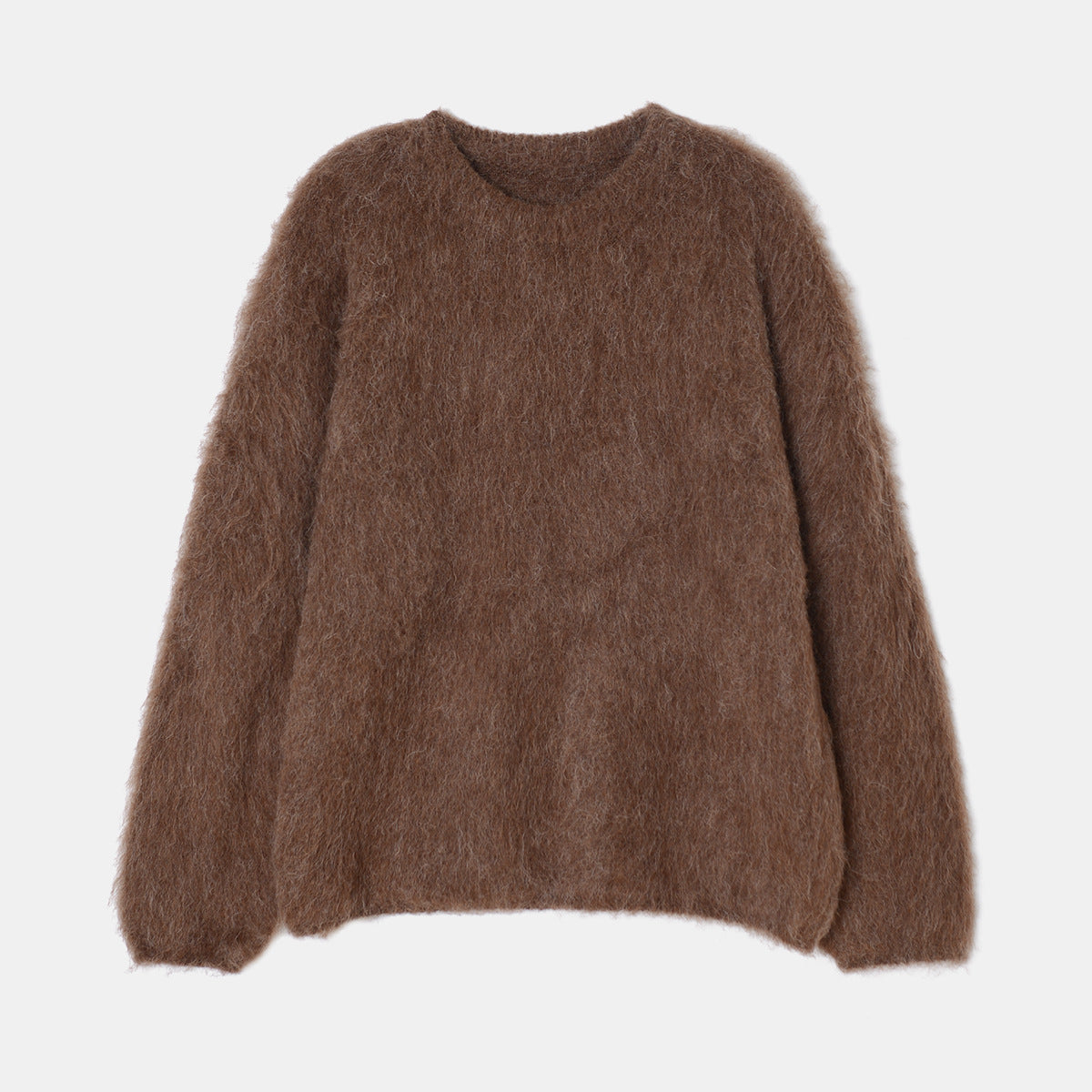 Courchevel High-end Alpaca Round Neck Wool Sweater