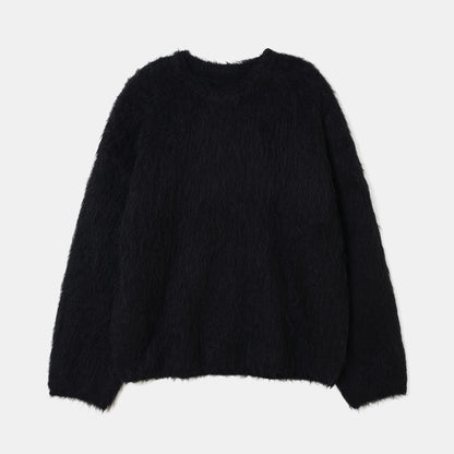 Courchevel High-end Alpaca Round Neck Wool Sweater