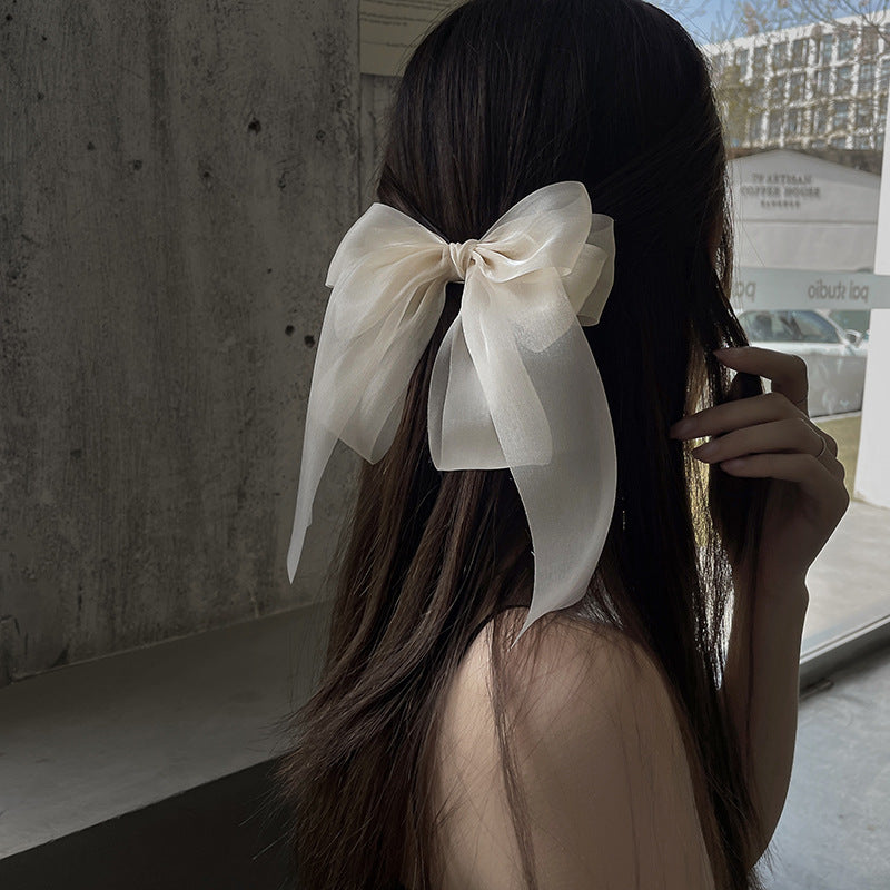 Versailles Veil Bowknot Hair Clip